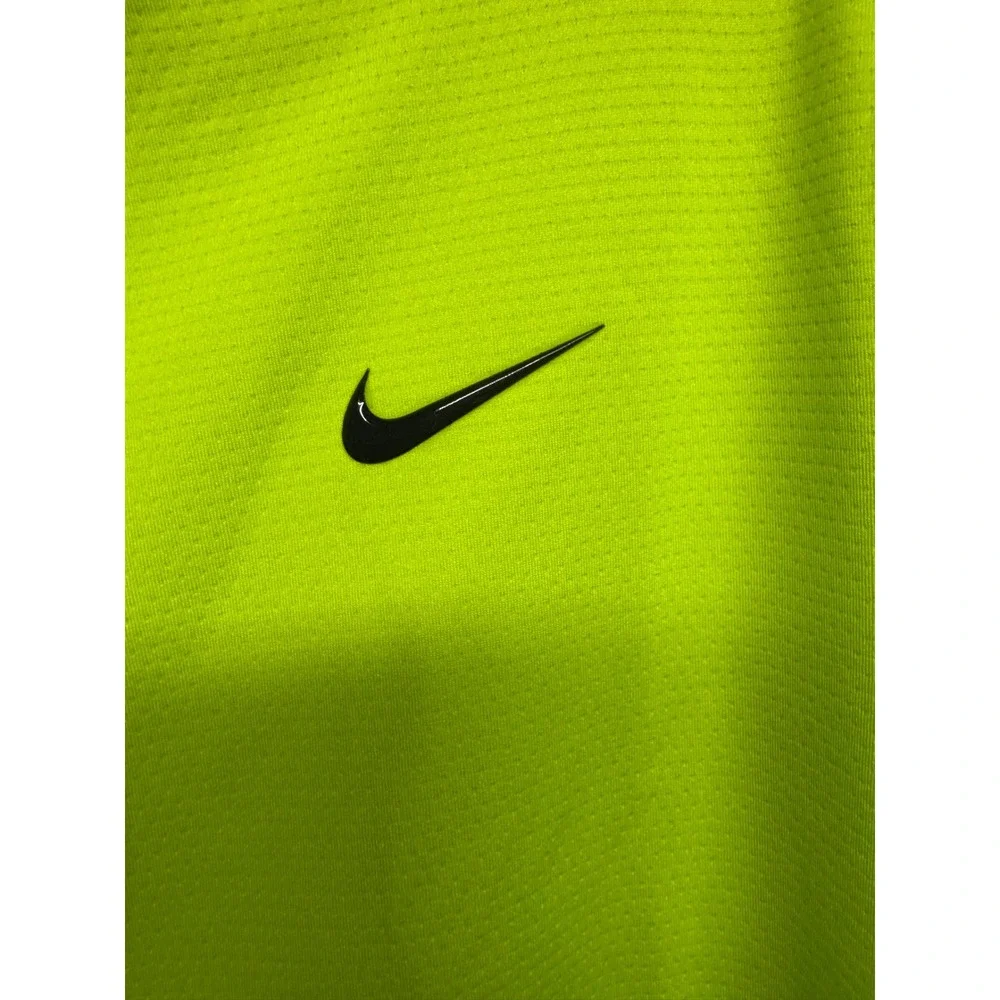 Nike Golf Dri-FIT UV‎ Victory Half-Zip Neon Yellow Volt Pullover DX1491-389 L